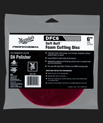 Meguiars Soft Buff DA Foam Cutting Disc DFC6