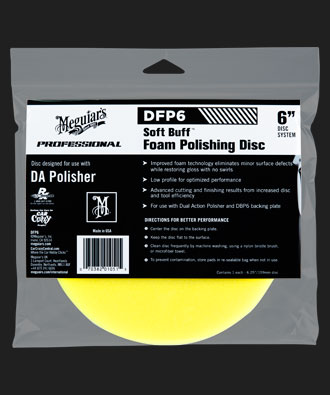 Meguiars Soft Buff DA Foam Polishing Disc 6in DFP6