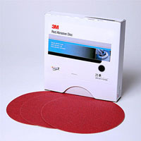 3M Red Abrasive Hookit Discs (320 Grit - 6in)