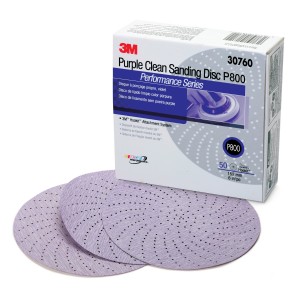 3M Purple Clean Sanding Hookit Disc P800 30760
