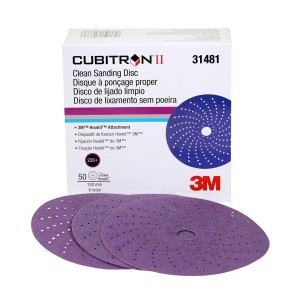 3M Cubitron II Clean Sanding Hookit Disc 6 inch 220 grade 31481