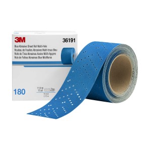 3M Hookit Blue 180グリット 100枚入り　2箱 3M Hookit Blue Abrasive Sheet Roll