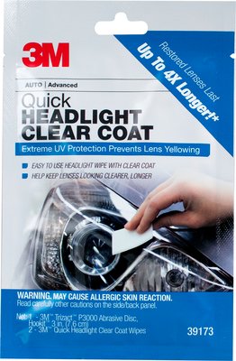 3M Quick Headlight Clear Coat Wipes 32516EA