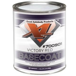Victory Red Basecoat/Clearcoat Auto Paint Kit – Gallon Urethane With Hardener & Mix Cups